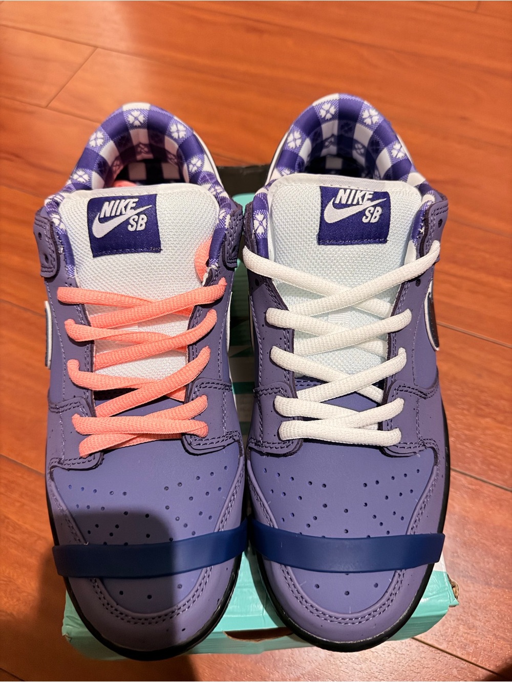 Nike SB  Purple lobster sneakers with Pink & White Accents